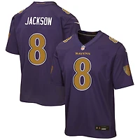 Youth Nike Lamar Jackson Purple Baltimore Ravens Alternate 2 Game Jersey