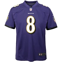 Youth Nike Lamar Jackson Purple Baltimore Ravens - Maillot de jeu