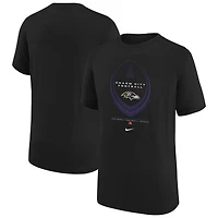 T-shirt Nike Dri-FIT Icon Legend pour jeunes, violet, Baltimore Ravens