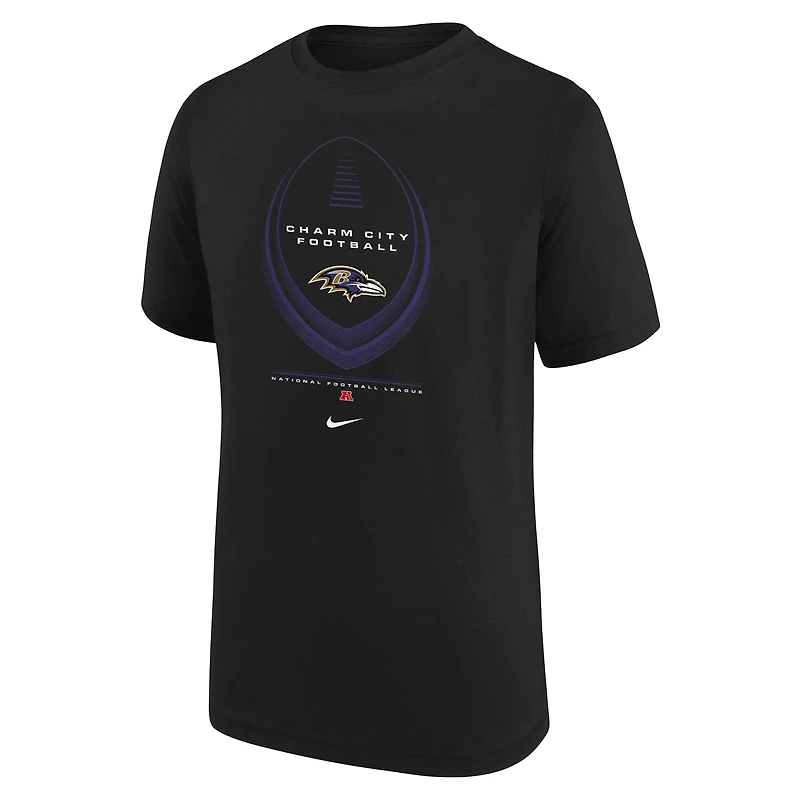 Youth Nike  Purple Baltimore Ravens Icon Legend Dri-FIT T-Shirt