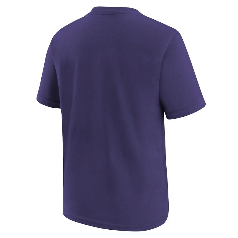 Youth Nike Purple Baltimore Ravens Logo T-Shirt