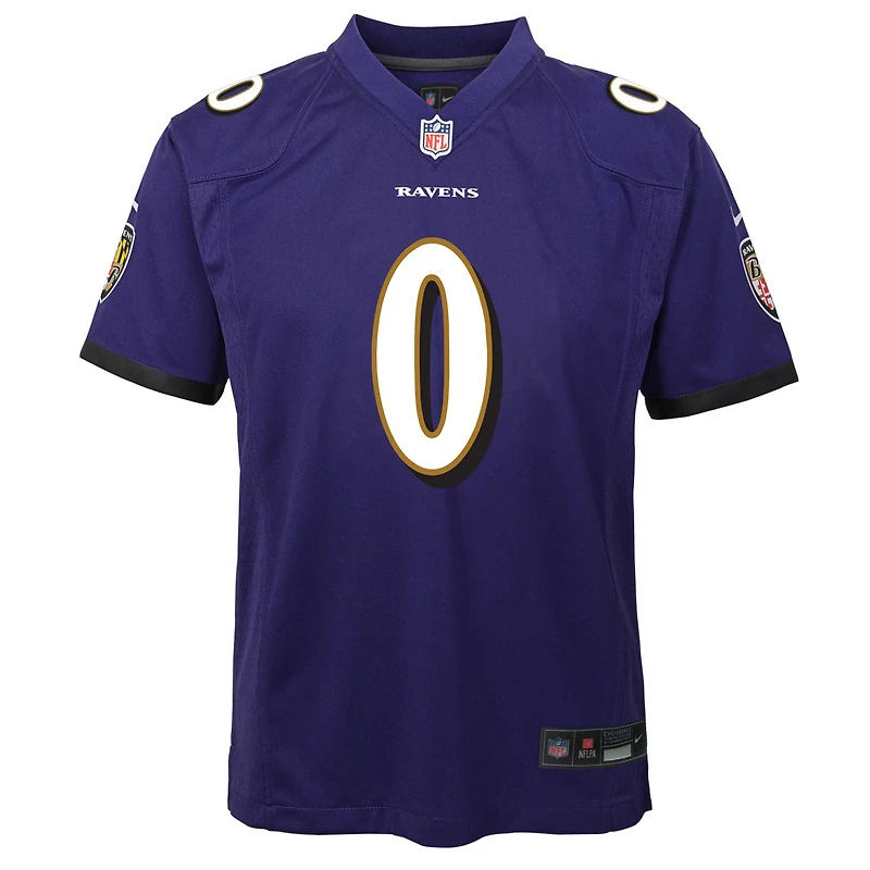 Youth Nike Roquan Smith Purple Baltimore Ravens Game Jersey