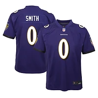 Youth Nike Roquan Smith Purple Baltimore Ravens Game Jersey