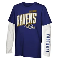 Youth Outerstuff Baltimore Ravens The Mix Combo T-Shirt Set