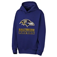 Sweat à capuche Outerstuff violet Baltimore Ravens pour jeunes