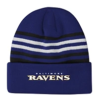 Youth Outerstuff  Purple Baltimore Ravens Essentials Cuffed Knit Hat