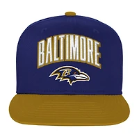 Casquette snapback violette Essentials Baltimore Ravens pour jeunes Outerstuff