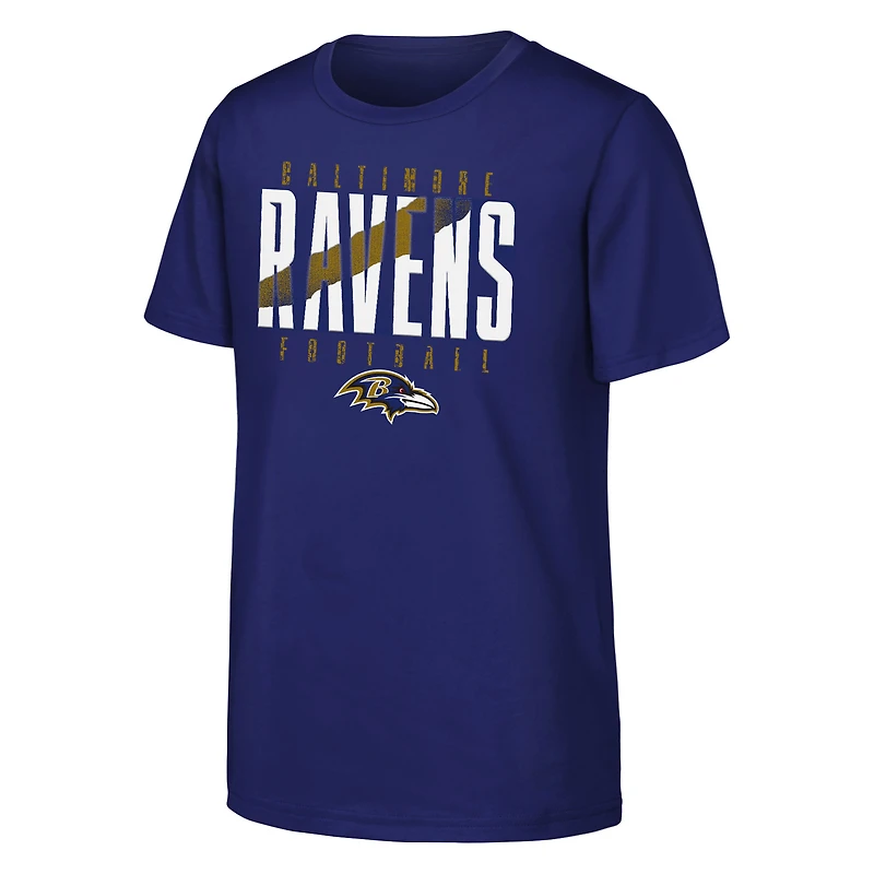 T-shirt violet pour jeunes Outerstuff des Baltimore Ravens