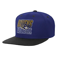 Youth Outerstuff Purple Baltimore Ravens Team Gradient Deadstock Snapback Hat