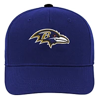 Youth Outerstuff Purple Baltimore Ravens Team Pre-Curved Adjustable Hat