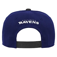Youth Outerstuff Purple Baltimore Ravens Team Pre-Curved Adjustable Hat