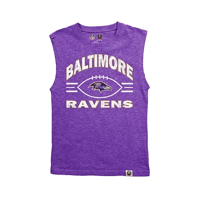 Débardeur Wes & Willy Heather Purple Baltimore Ravens pour jeunes