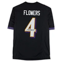 Zay Flowers Baltimore Ravens Autographed Black Nike Limited Jersey  
