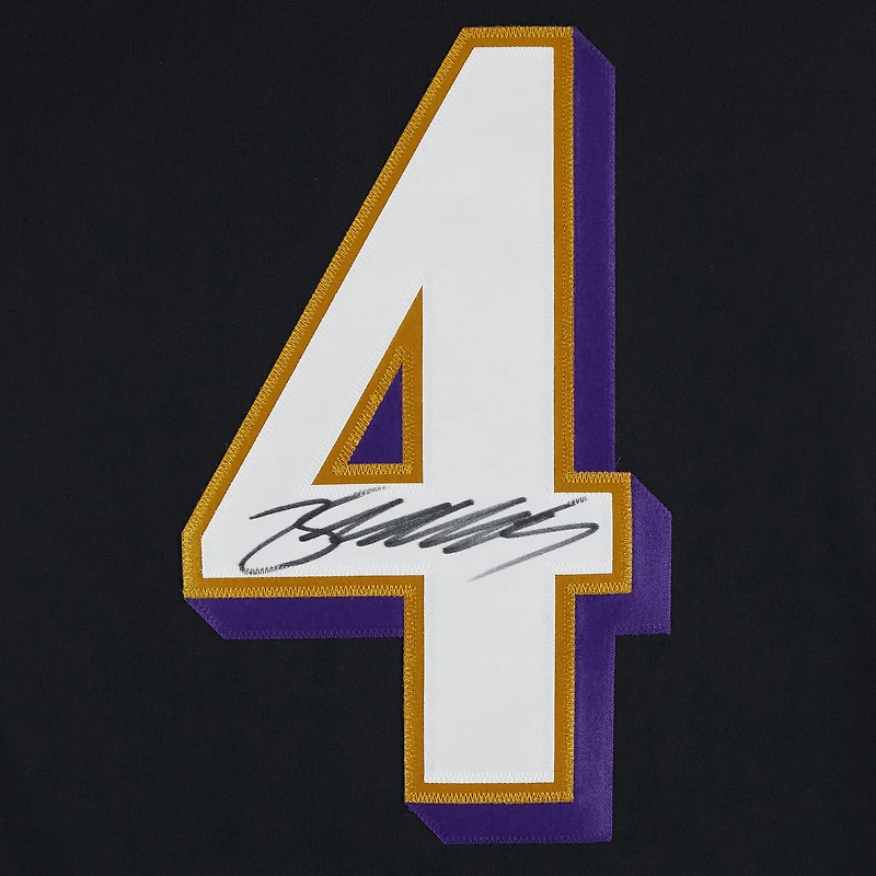 Maillot Nike noir dédicacé par Zay Flowers des Baltimore Ravens