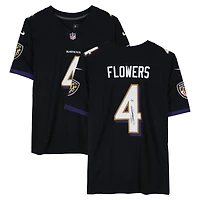 Maillot Nike Vapor F.U.S.E. noir en édition limitée, autographié par Zay Flowers (Baltimore Ravens)