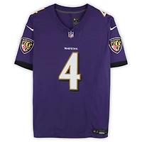 Zay Flowers Baltimore Ravens Autographed Purple Nike Vapor F.U.S.E. Limited Jersey  
