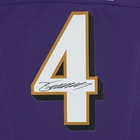 Maillot Nike Vapor F.U.S.E. violet dédicacé par Zay Flowers des Baltimore Ravens