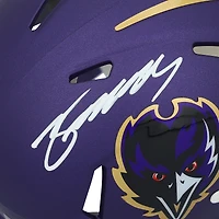 Casque Riddell 2024 Alternate Speed ​​Mini autographié par Zay Flowers des Baltimore Ravens