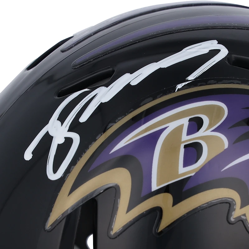 Zay Flowers Baltimore Ravens Autographed Speed Mini Helmet