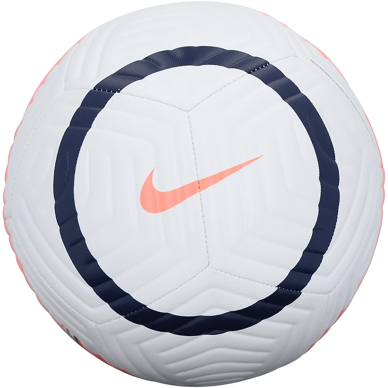 Andres Iniesta Barcelona Autographed White, Blue & Pink Soccer Ball