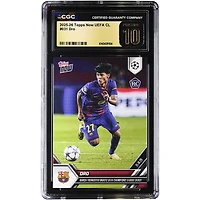 Dro Fernández Barcelona 2025-26 Topps Now UEFA CL Barça’s Youngest Player Makes UEFA Champions League Debut #31 CGC Authenticated PRISTINE 10 Rookie Card