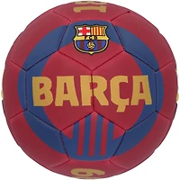 Fermin López Barcelona Autographed Red/Blue Logo Soccer Ball