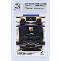 Carte Rookie Auto 10 Autographiée par Gavi Barcelona 2021-22 Panini Chronicles Select La Liga #231 Beckett Fanatics Witnessed Authenticated Auto 10 Rookie Card