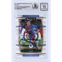 Carte Rookie Auto 10 Autographiée par Gavi Barcelona 2021-22 Panini Chronicles Select La Liga #231 Beckett Fanatics Witnessed Authenticated Auto 10 Rookie Card