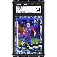 Gavi Barcelona Autographed 2023-24 Panini Donruss Silver #112 CGC Authenticated Auto 10 Card