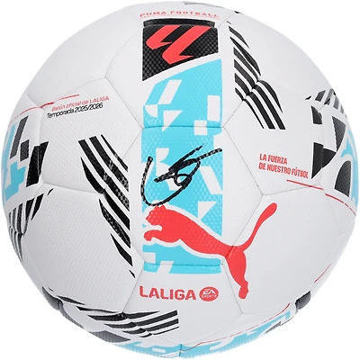 Gavi Barcelona Autographed 2024-25 La Liga Puma Soccer Ball  