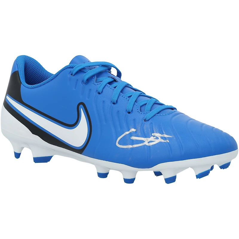 Gavi Barcelona Autographed Blue Nike Soccer Cleat