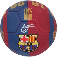 Gavi Barcelona Autographed / Logo Soccer Ball