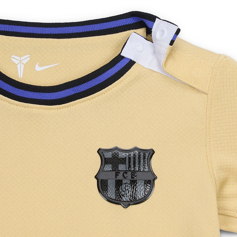 Ensemble d'entraînement Nike Gold Barcelone 2025/26 pour bébé