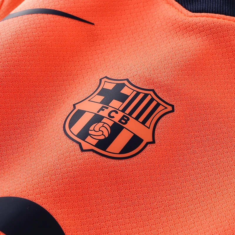 Ensemble de troisième tenue stade Nike Orange Barcelone 2025/26 pour bébé