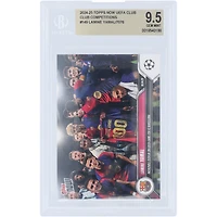 Lamine Yamal Barcelone 2024-25 Topps maintenant une performance incroyable lors du 100e match pour le FC Barcelone #149 BGS Carte authentifiée 9.5