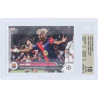 Lamine Yamal Barcelona 2024-25 Topps Now Lights Up Semi-Finals With Unbelievable Solo Goal #148 BGS Authenticated 10 Card - 10,10,10,9.5 Subgrades