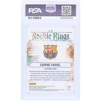 Carte Rookie FIFA #2 Panini Donruss 2023-24 autographiée par Lamine Yamal Barcelone, PSA, authentifiée 10/10