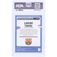 Carte de recrue autographiée par Lamine Yamal Barcelone 2023-24 Panini Donruss FIFA The Rookies Rouge #25 PSA Authentifiée Auto 10