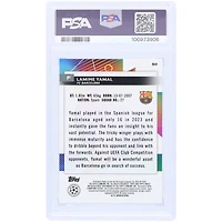 Carte Rookie 9/10 authentifiée 2023-24 Topps Finest UCC #50 PSA autographiée par Lamine Yamal Barcelone
