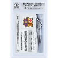 Luis Suarez Barcelona Autographed 2017-18 Topps Chrome UEFA CL #62 Beckett Fanatics Witnessed Authenticated 9/10 Card