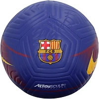 Ballon de football bleu et rouge autographié par Marcus Rashford du FC Barcelone