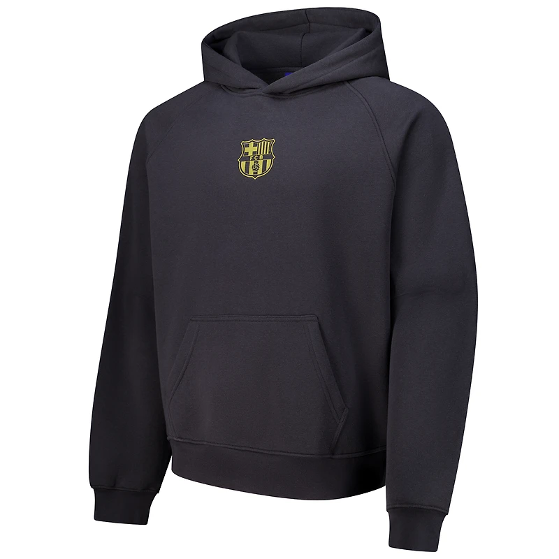 Sweat à capuche surdimensionné Barcelona Dream pour homme en charbon