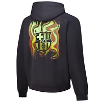 Sweat à capuche surdimensionné Barcelona Dream pour homme en charbon
