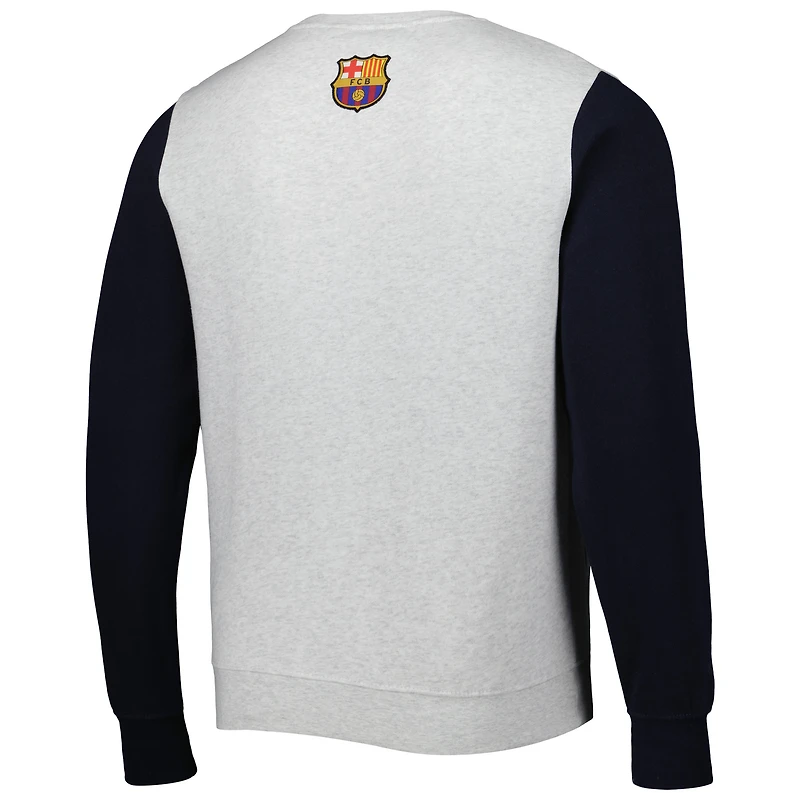 Sweat Homme Barcelona Kangourou Gris/Bleu Marine