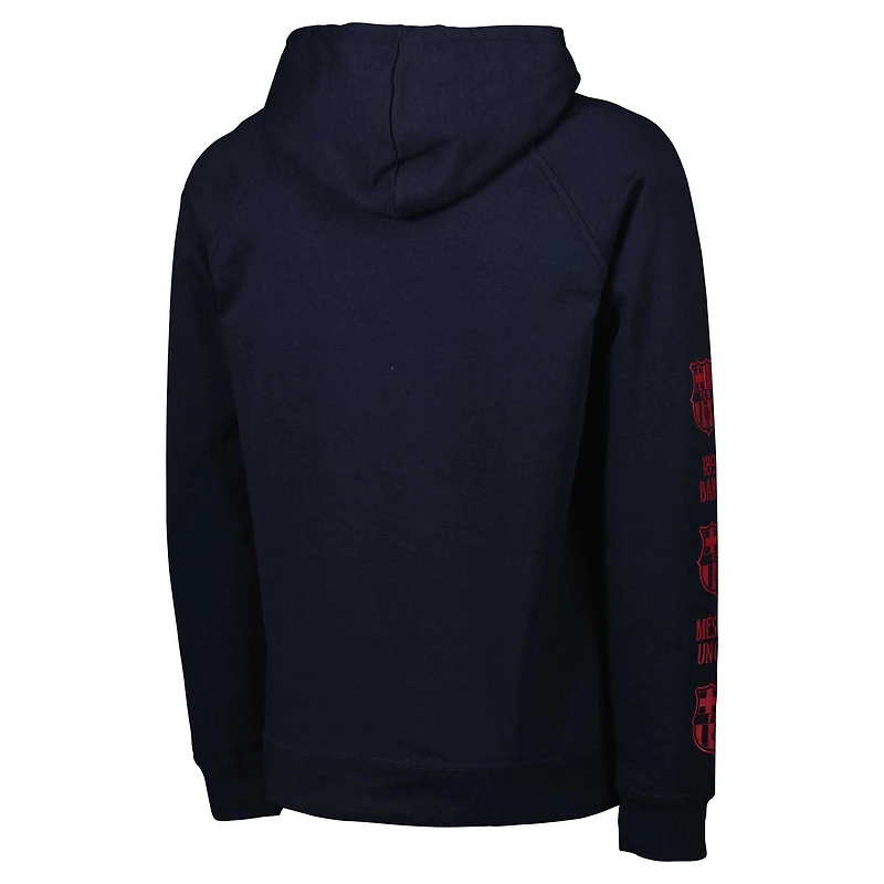Sweat À Capuche Barcelona Leisure Homme Bleu Marine