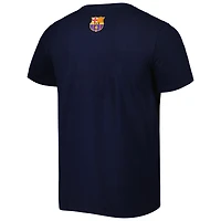 T-shirt Homme Bleu Marine Barcelona Arrondi