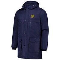 Men's Navy Barcelona Winter Field Park Full-Zip Hoodie Jacket