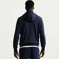Sweat à capuche polaire Nike bleu pour homme avec écusson du FC Barcelone