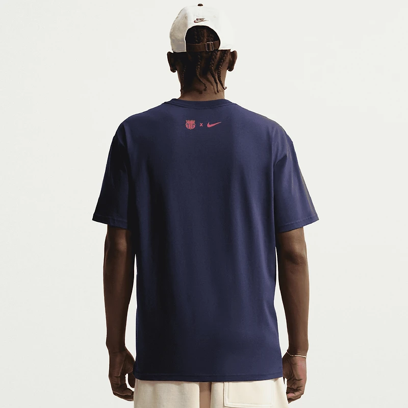 Men's Nike  Blue Barcelona Premium Name T-Shirt