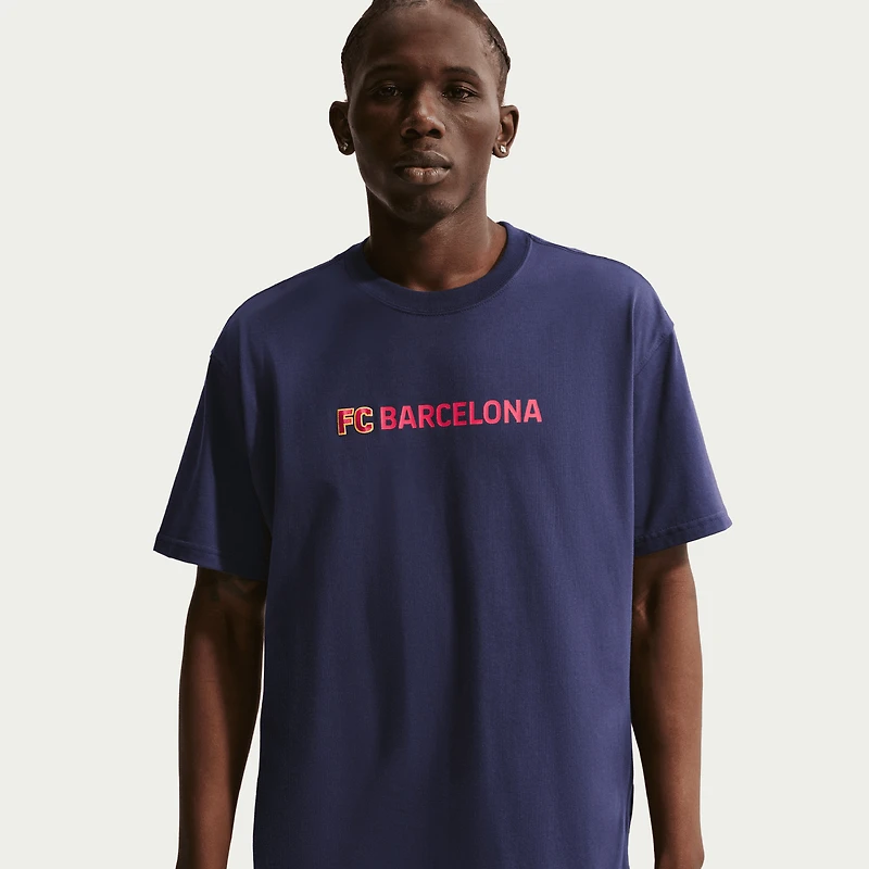Men's Nike  Blue Barcelona Premium Name T-Shirt